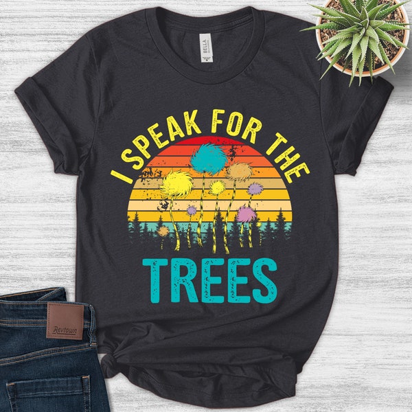 Speak For The Trees Shirt, Storybook Colorful Trees Shirt, Gift For Teachers And Students SJ4N39