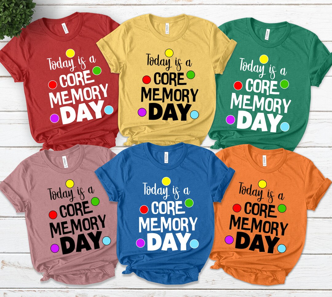 CORE MEMORY DISNEY Inspired Shirt Inside Out Epcot Vacation Glitter Joy ...