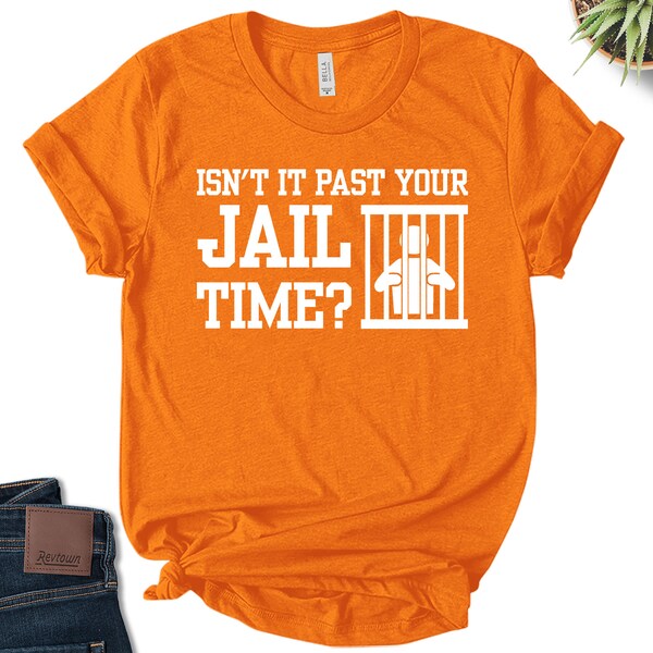 Isn't It Past Your Jail Time Tee, Political Satire Anti-Trump Shirt E2HE04