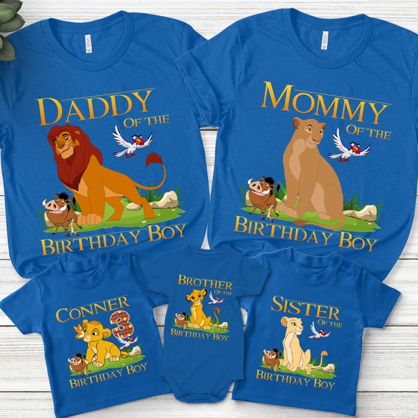 Lion King Family Birthday Shirt, Family matching shirt, Lion King birthday shirt, Personalized birthday shirt, Simba Birthday  H-12052304