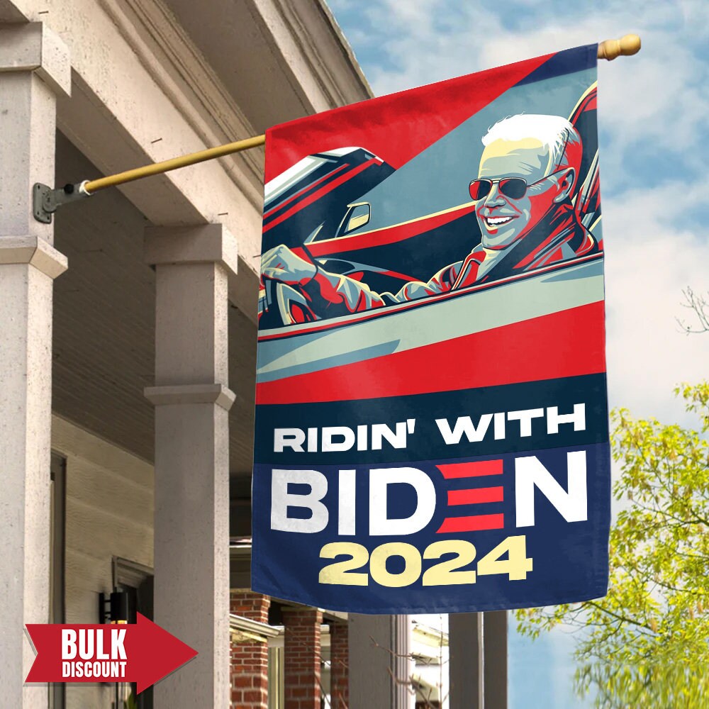 Discover Ridin With Biden 2024 Election Flag