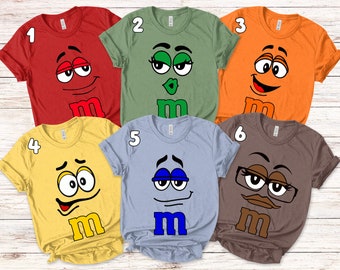 M&M Candies Shirt, M And M Matching Family Shirt Group MM shirt halloween candy halloween costumes Halloween M M Family Costume Shirt ULZQ23