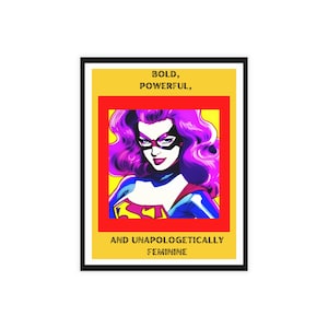 Superhero Lipstick Postcard Bundle Set 1 : 10 portraits féminins audacieux et puissants (enveloppes non incluses)