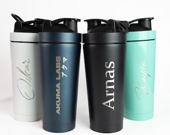 パーソナライズ可能な断熱プロテインシェイカー：750mlジム用ウォーターボトル