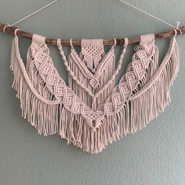 Handmade Boho Makramee Wandbehang I Dekoration I Macrame