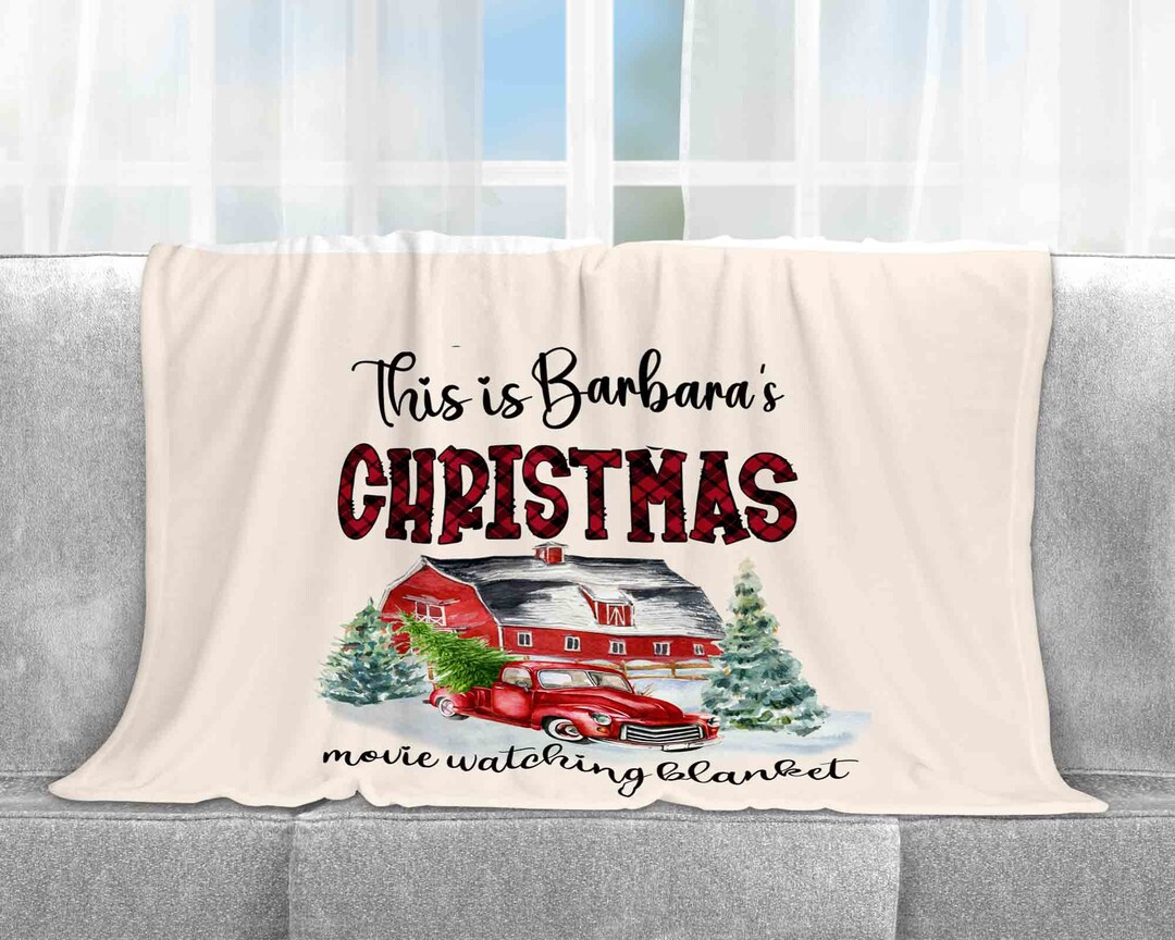Personalized Sherpa Fleece Christmas Blankets L Sherpa Blanket L