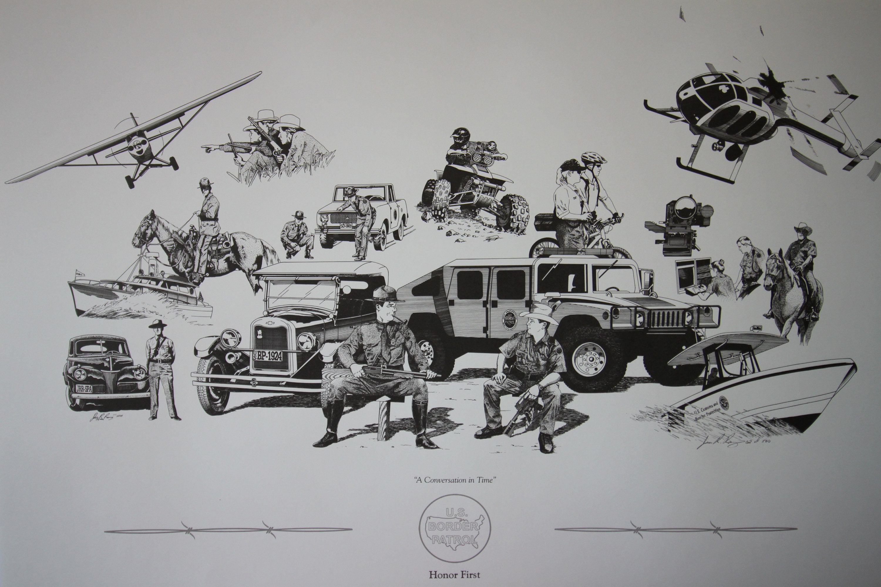 Border Patrol Art Print, 