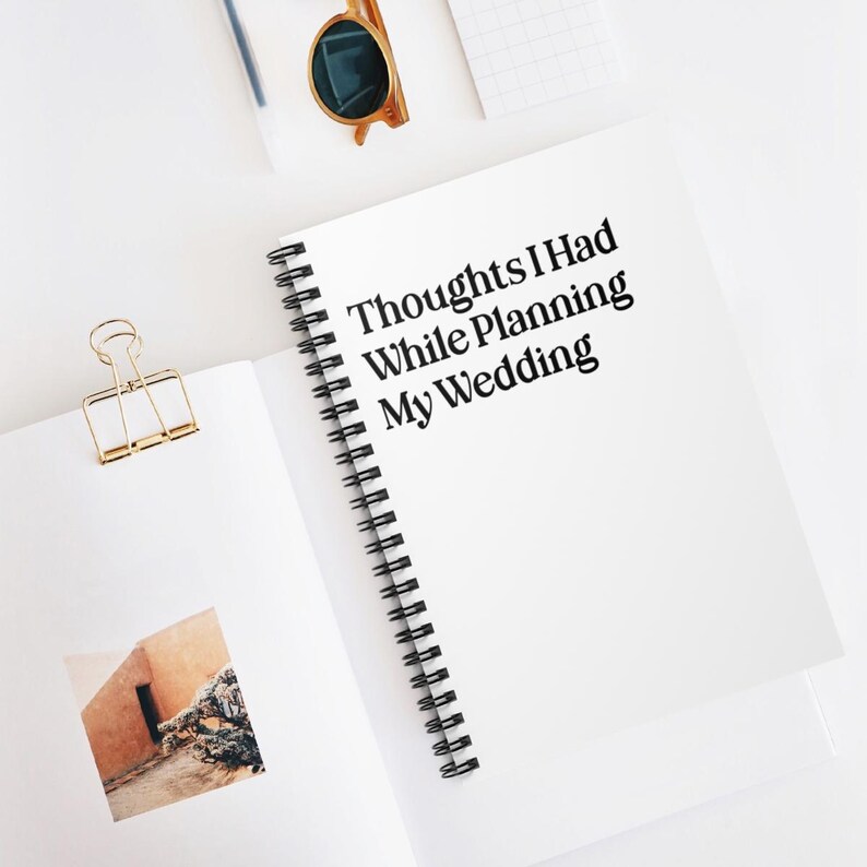 White Wedding Planner Wedding Organizer Notebook Wedding Budget Book