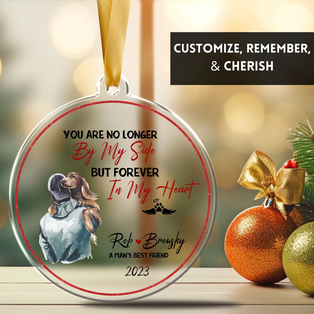 Deceased Dog Ornament Gift Dog Christmas Ornaments Etsy