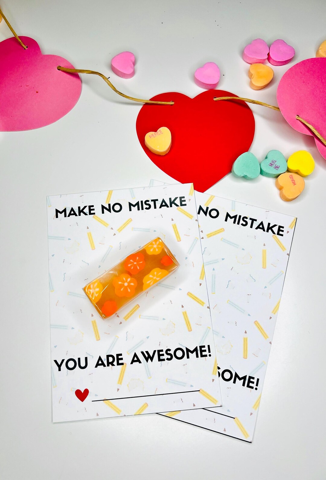 Eraser Valentine Printable for Kids, Make No Mistake Valentine ...