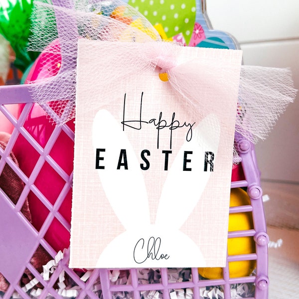 Editable Easter Tags I Easter Gift Tag I Editable Easter Gift Tag I Customized Easter Gift Tag I Easter Bunny Tag I Easter Gift