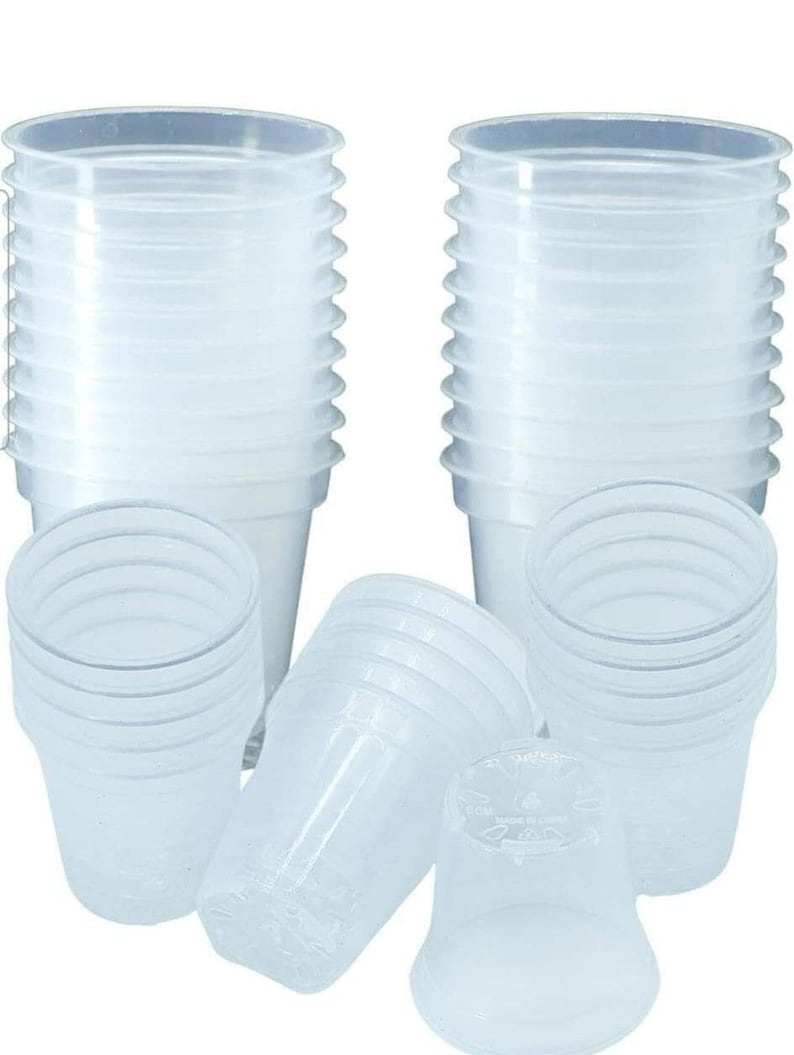 Clear Pots Bundle - 2.5, 3, 4 Inches (20 Pots Each) - Etsy
