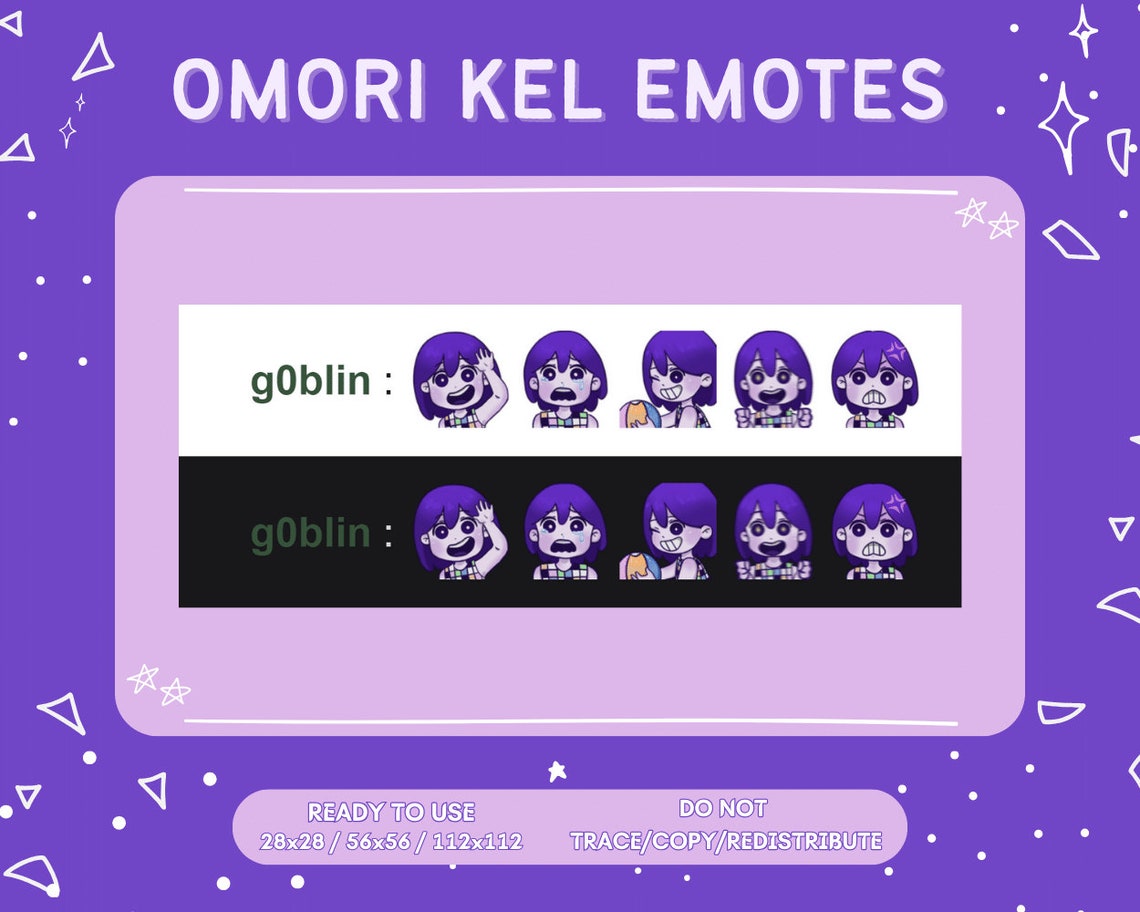 OMORI EMOTES Headspace Kel Etsy