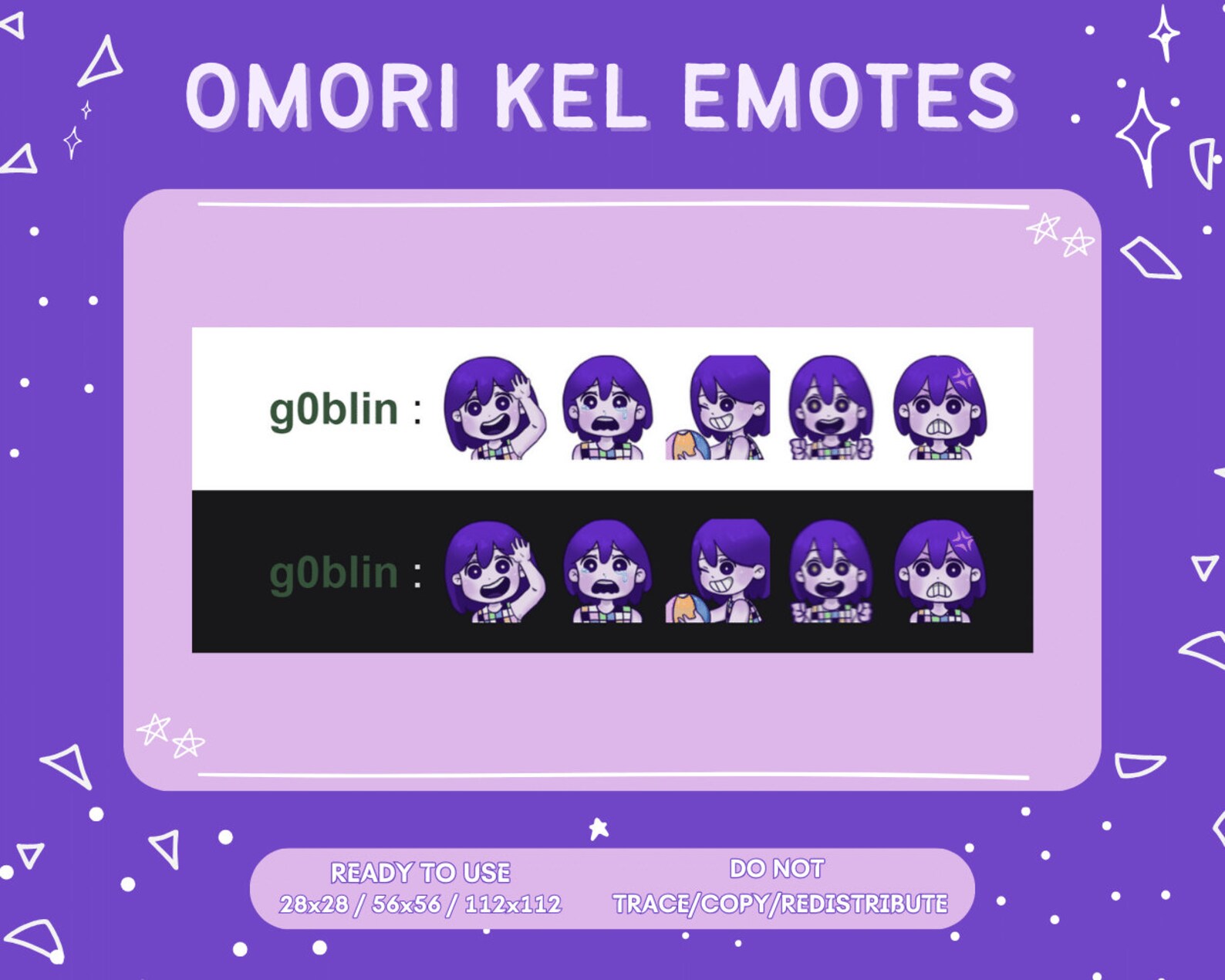 OMORI EMOTES Headspace Kel Etsy