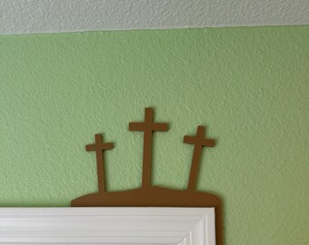 Easter Cross Door Topper | 3 Crosses Easter | Good Friday | Easter Home Decor