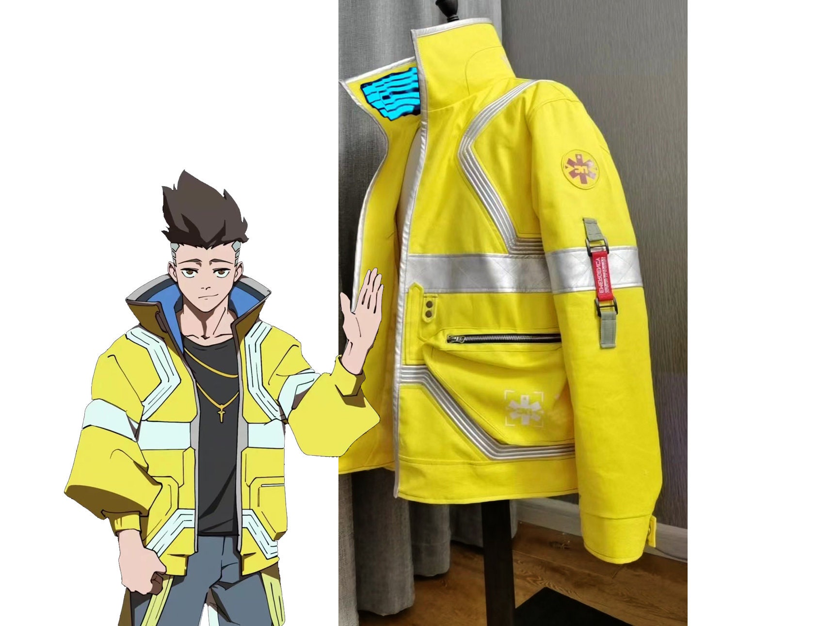 Edgerunners David Martinez Neon Jacket Cyberpunk 2077 Costume Etsy Canada