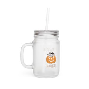 Glass Tumbler with straw and lid,Iced coffee glass,Cowboy glass Aesthetic coffee cup,Western Coffee Cups,Iced Coffee,Halloween