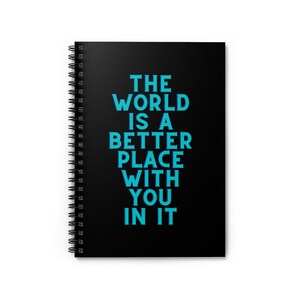 Mental Health Journal | Self Love Journal | Mental Health Notebook | Mental Health Awareness | Positivity Spiral Notebook