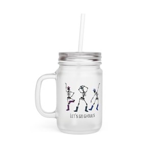 Glass Tumbler with straw and lid,Iced coffee glass,Cowboy glass Aesthetic coffee cup,Western Coffee Cups,Iced Coffee,Halloween