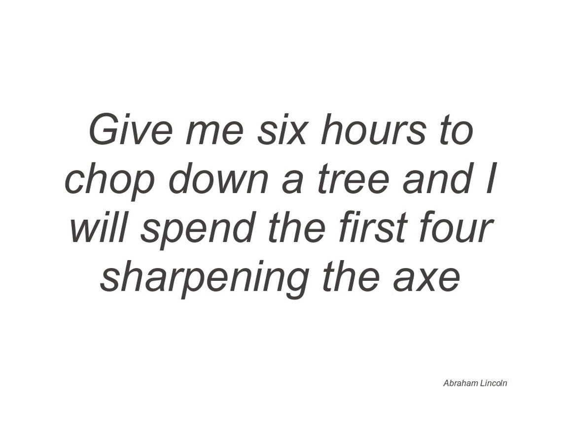 Abraham Lincoln Axe Quote, Printable PDF, Abraham Lincoln Quote Axe