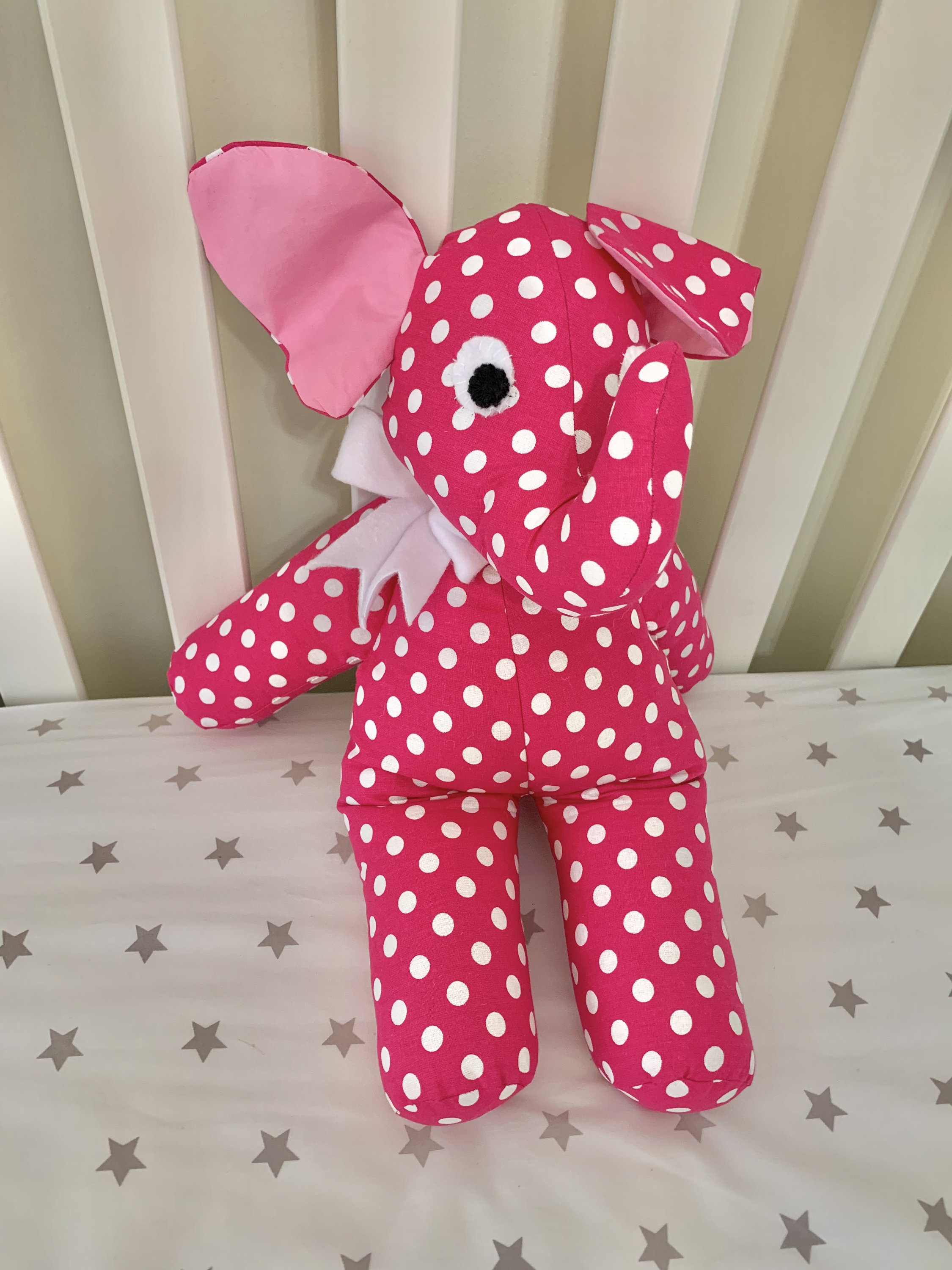 Polka dot Elephant Stuffed Animal Etsy