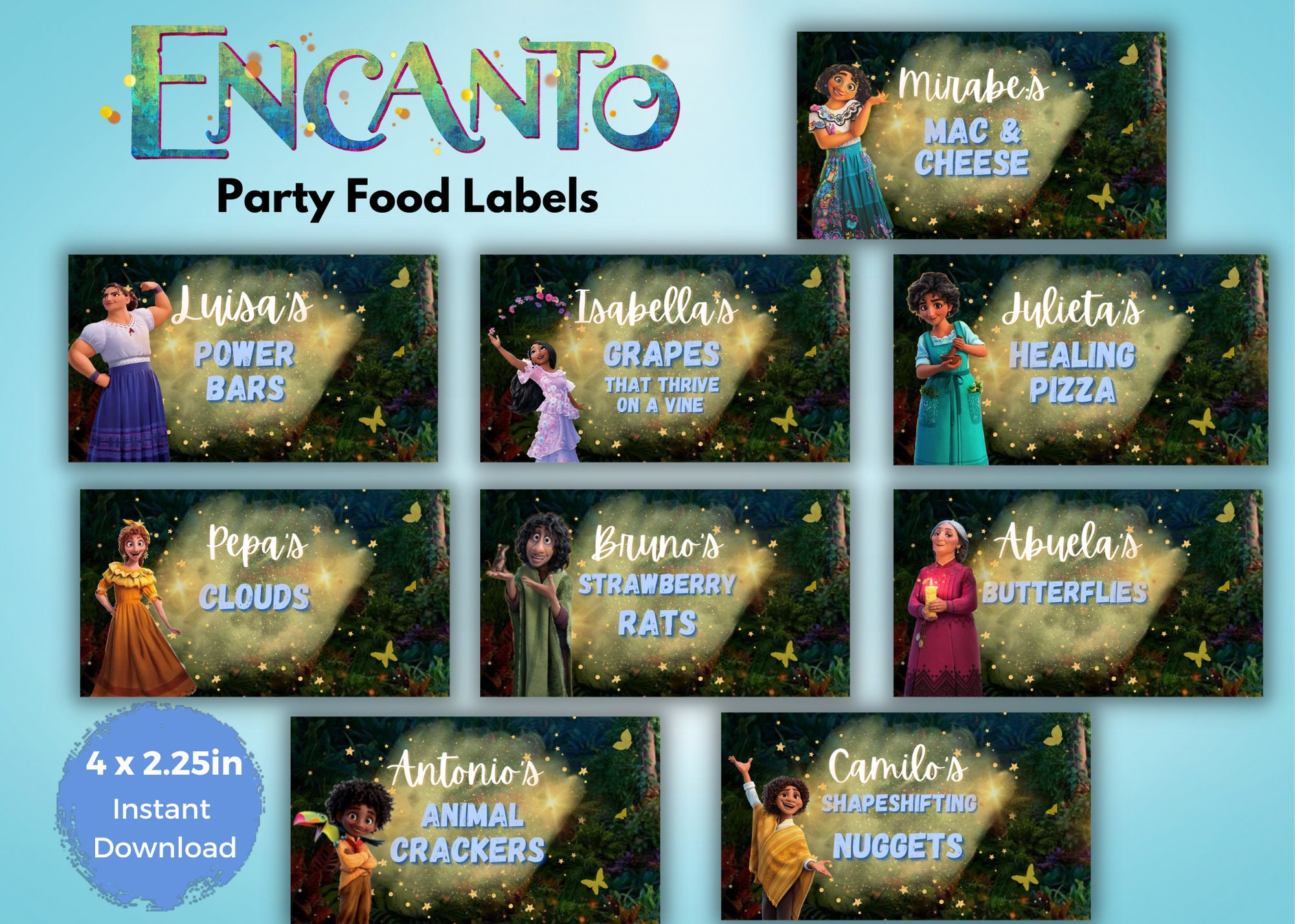 Encanto Food Labels Free Printable Encanto Food Labels Free Printable
