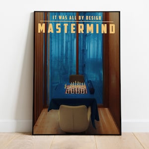 Mastermind Print, Blue Girly Wall Art, Preppy Wall Art, Dorm Room Decor Wall Art, Gift