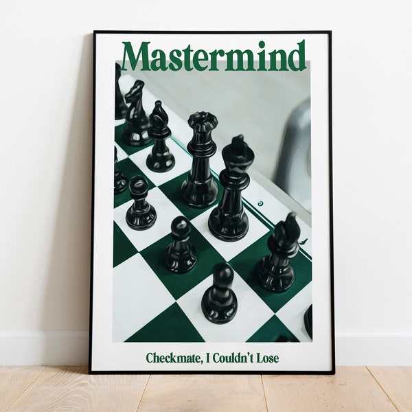 Mastermind Print, Midnights Design, Girly Wall Art, Preppy Wall Art, Retro Dorm Room Decor, Swiftie Gift