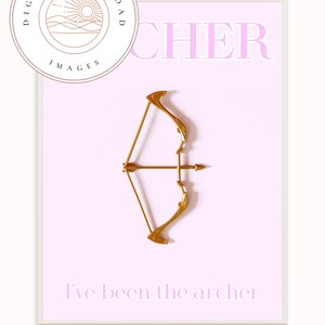 Archer Print, Pink Girly Wall Art, Preppy Wall Art, Dorm Room Decor Wall Art, Gift image 2