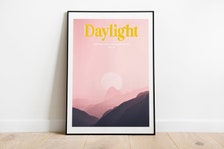 Daylight Digital Print, Retro Aesthetic, Pink Girly Wall Art, Preppy Wall Art, Dorm Room Decor Wall Art, Gift