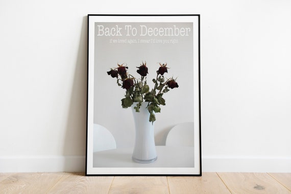 December Print, Girly Wall Art, Preppy Wall Art, Dorm Room Decor Wall Art Gift