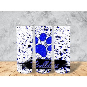 Bulldogs 20oz Tumbler Wrap Design (Digital)
