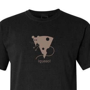 フードラバーのユニセックスプレミアムヘビーウェイトTシャツグラフィックTシャツ、メンズマウスチーズTシャツ、レディースフーディーTシャツ、ケソトップ