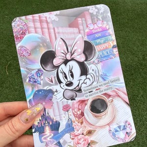 Minnie Mouse Kindle Insert, Pink Neutral, Bookish Girly Design