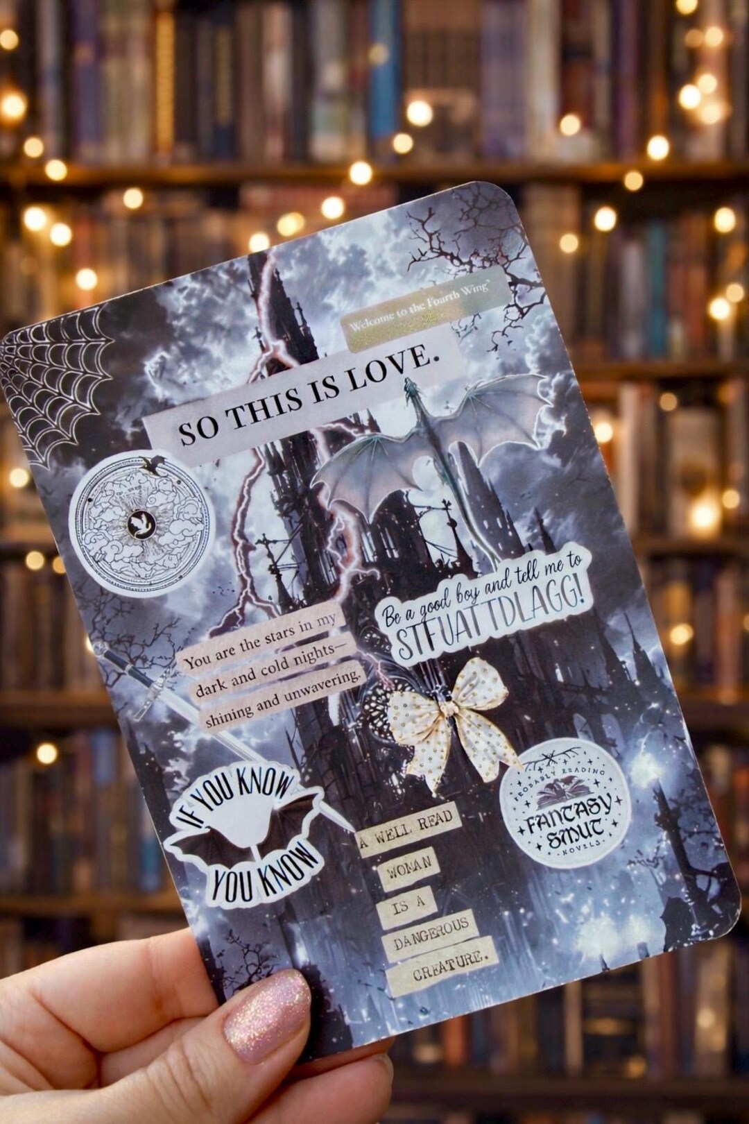Kindle Insert for Dark Romance Fantasy Readers - Etsy