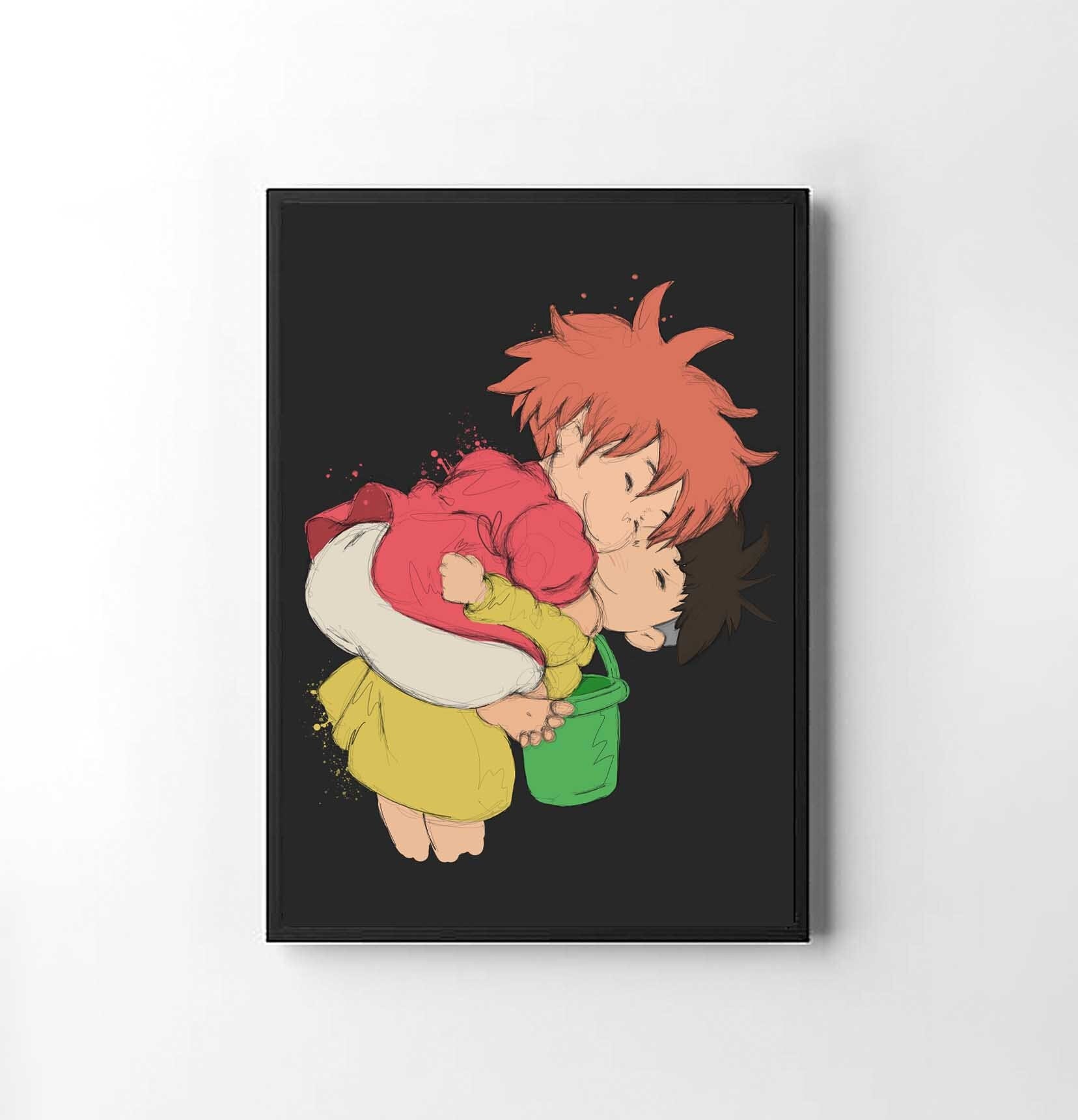 Ponyo And Sosuke Hug