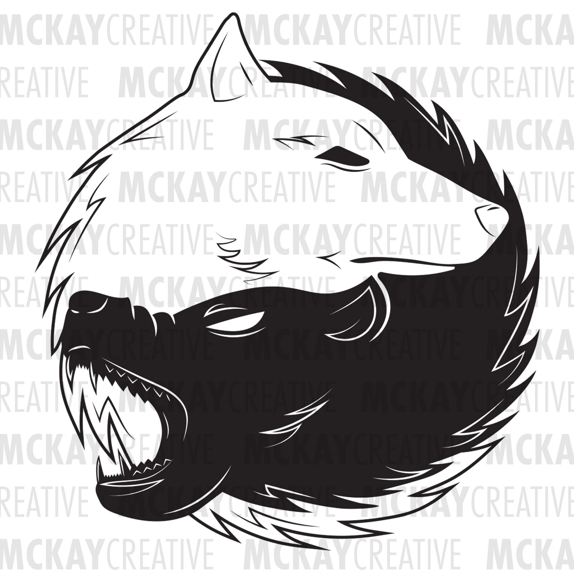 Two Wolves Png Two Wolves SVG, PNG, PDF | Instant Digital Download | T-shirt Design ...