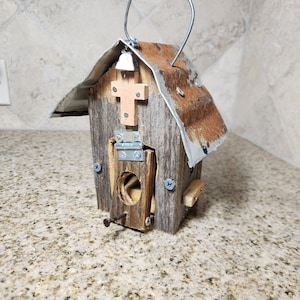 Rustic Church Birdhouse