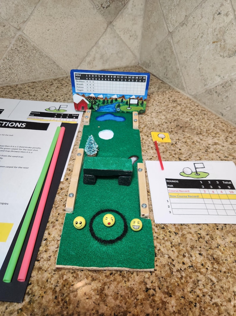 Mini Miniature Gift Golf Putting Desktop Game - Etsy