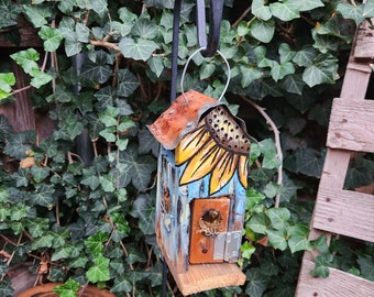 Small Rustic Mother's Day Gift Birdhouse