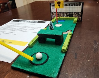 Mini Miniature Golf Gift Putting Desktop Game