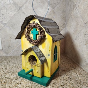 Rustic Church Birdhouse