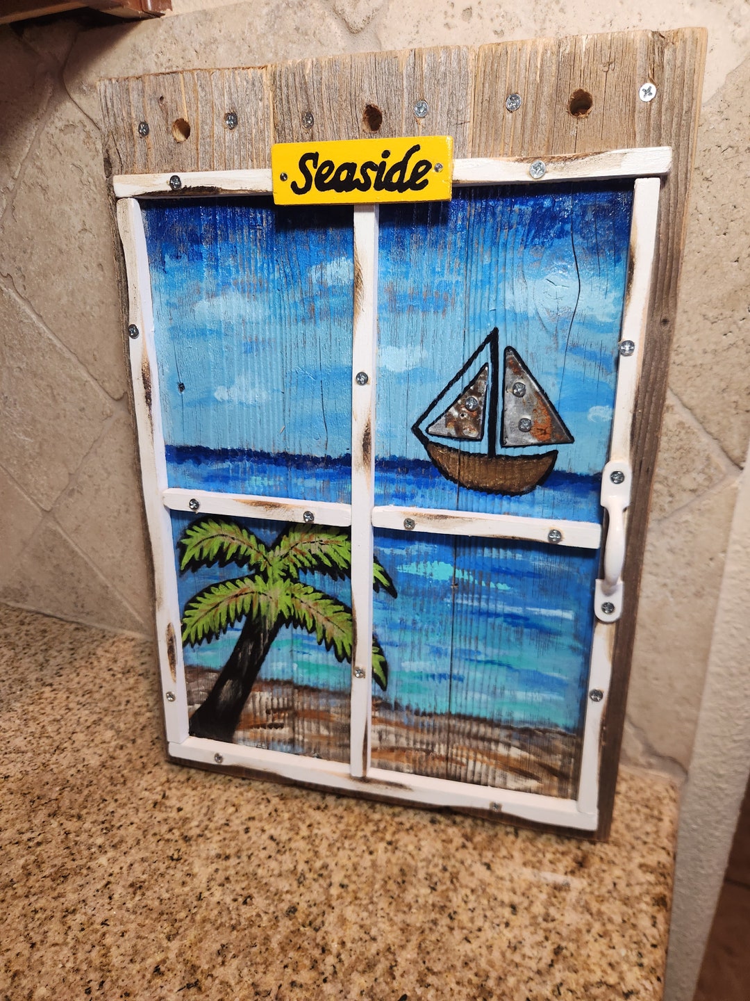 Image showcasing Ocean Beach Window Wall Decor - Etsy