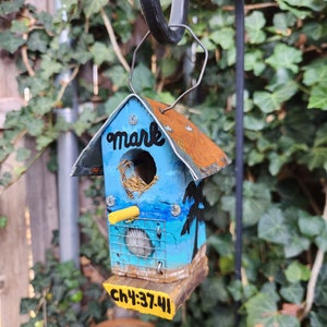 Rustic Miniature Nautical Beach Christian Church Birdhouse