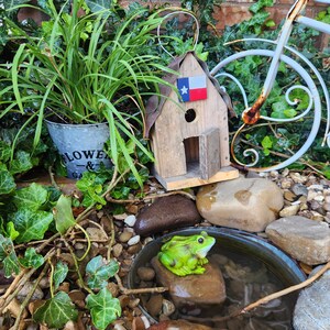 Rustic Texas Metal Roof Barn Birdhouse