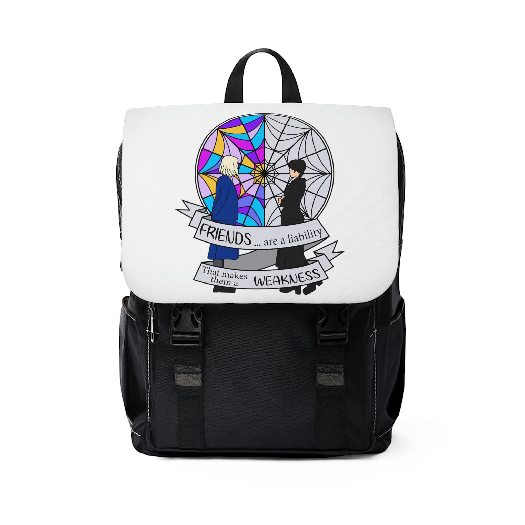 Wednesday Addams Backpack Addams Family Backpack Nevermore Etsy