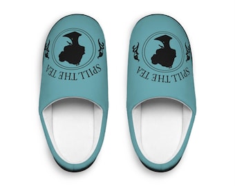 Spill the Tea Wistledown Slippers Slippers | Bridgerton Inspired Tea Party Design