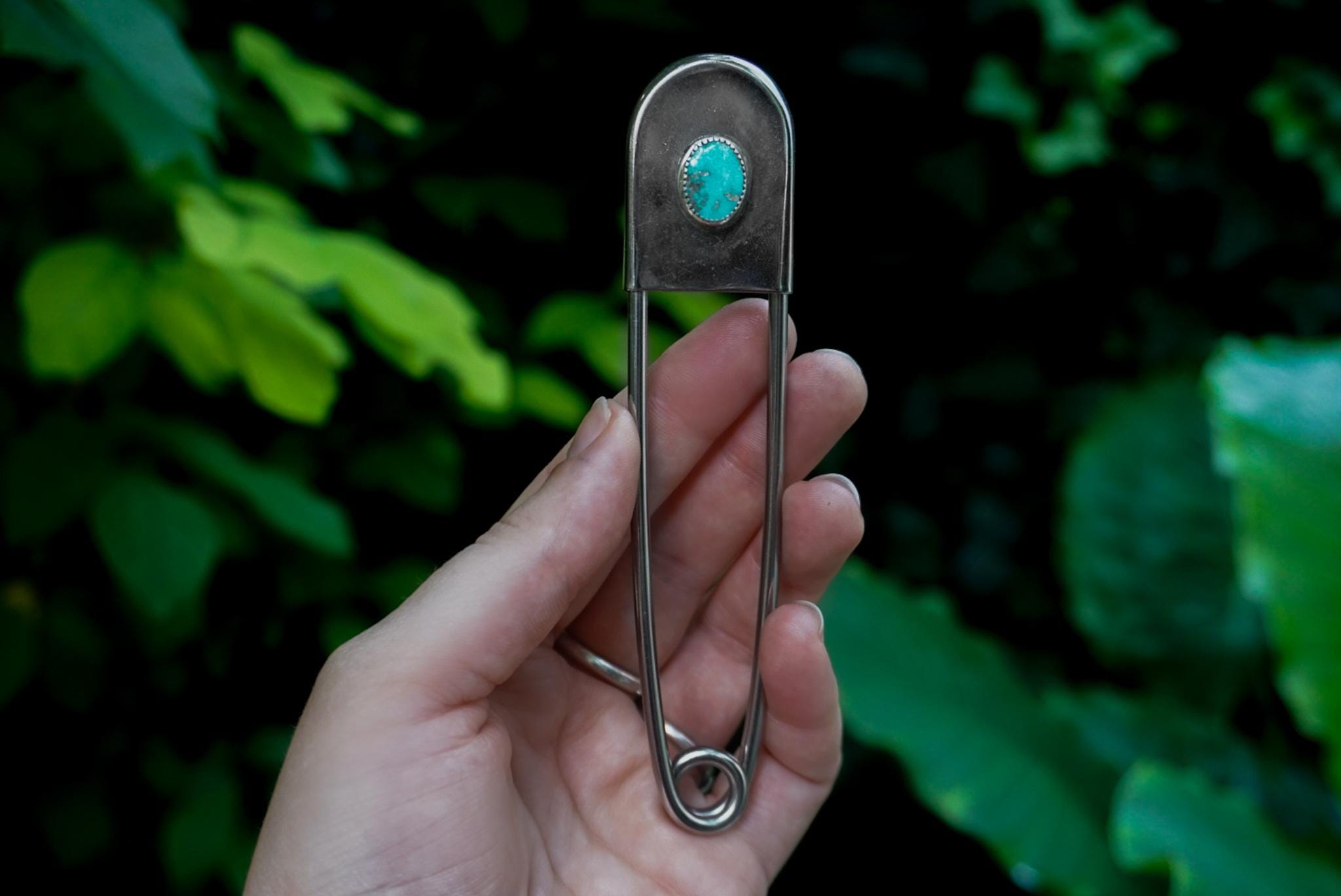 Colorful リンチシルバースミス ターコイズ セーフティーピン 2点