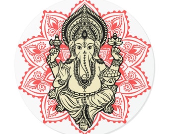 Ganesha Sticker, Hindu Journal Sticker, Faith Sticker, Ganesh Deity Decal, Vinyl Sticker, Aesthetic Sticker, Best Friend Gift, Gifts