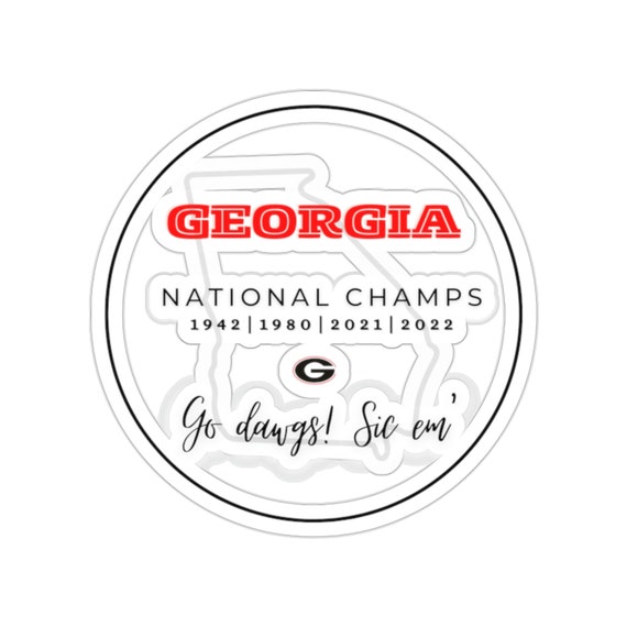 Georgia Bulldogs NCAA Team Logo Vinyl Sticker–Officially